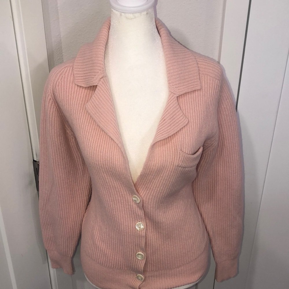 Russ pettites| Sweater| Women’s| Size L| Soft, pink, salmon, color, lambswool